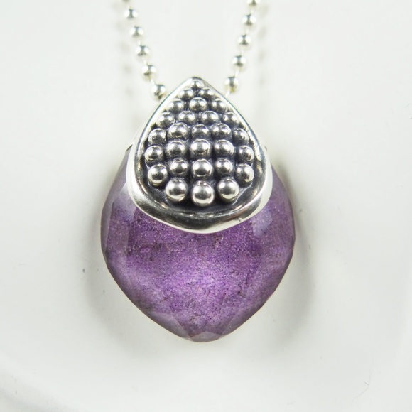 LAGOS Maya Caviar Sterling & Charoite Pendant Necklace - Picture 5 of 10
